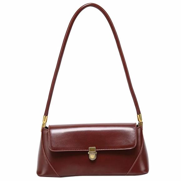 Small Clutch Shoulder Bag Leather Mini Tote Handbag Purse With Uwu :P - Picture 1 of 7